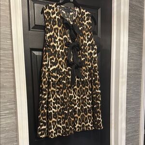 ASOS Black and Brown Halter Mini Dress for Night Out